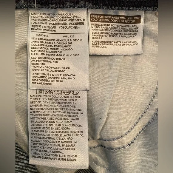 LEVI'S PULL ON DENIM LEGGINGS - DARK WASH - PLUS SIZE 18 - Picture 10 of 12